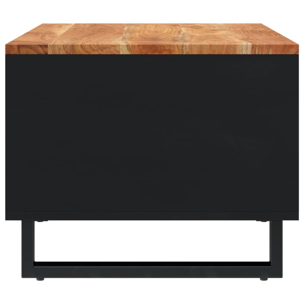 Mesa De Centro De Madera Maciza De Acacia 60x50x40 Cm_2