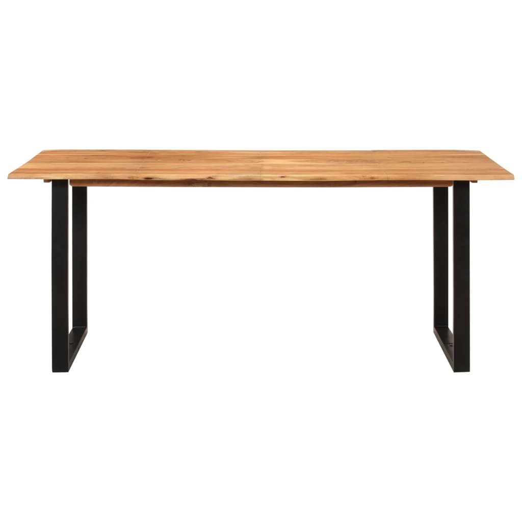 Mesa De Comedor De Madera Maciza De Acacia 180x90x76 Cm_0