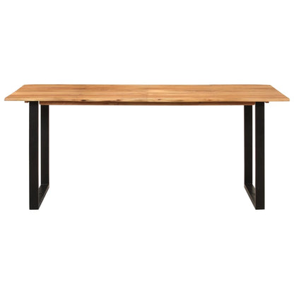 Mesa De Comedor De Madera Maciza De Acacia 180x90x76 Cm_0