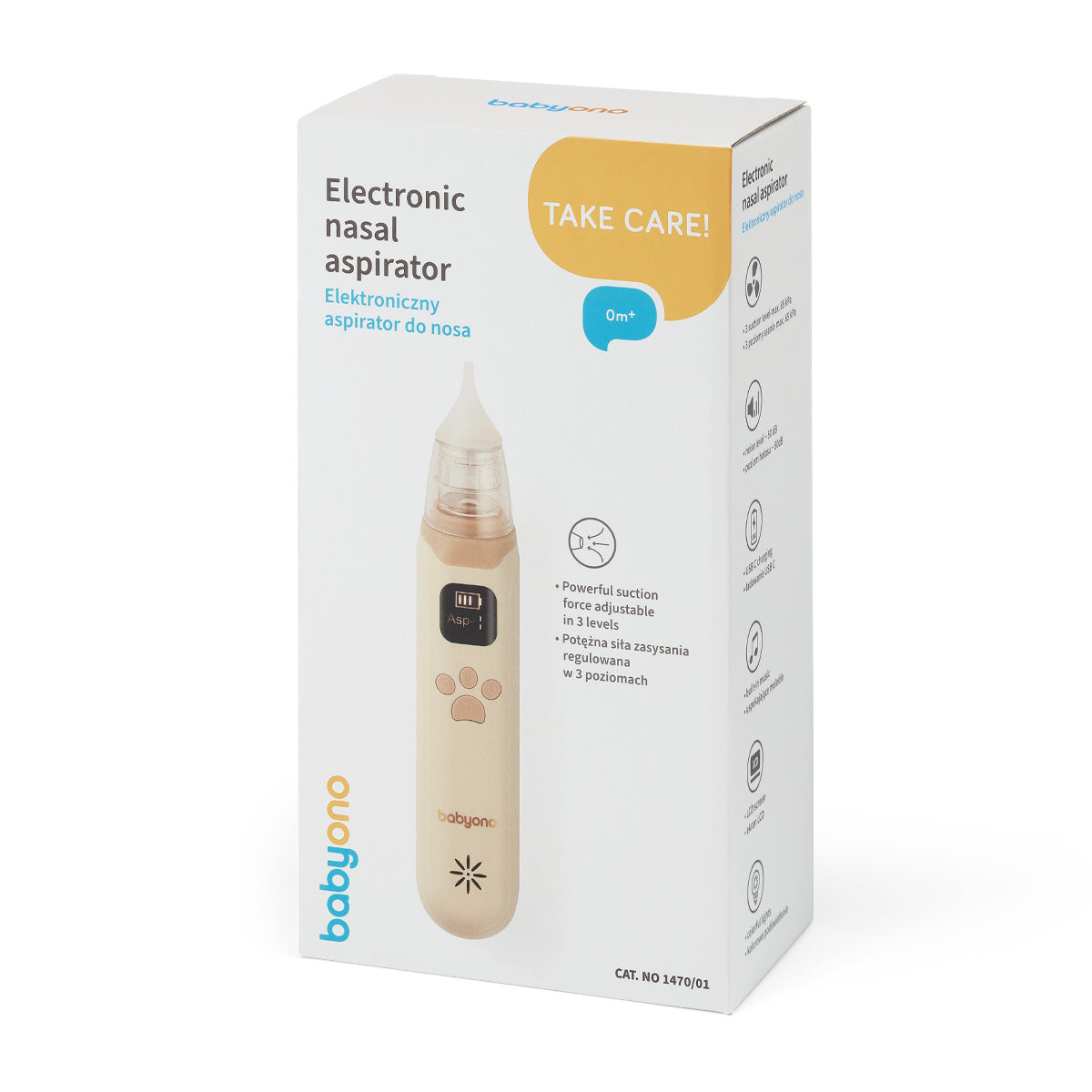 Babyono Aspirador Nasal Eléctrico Ultrasilencioso Beige_5