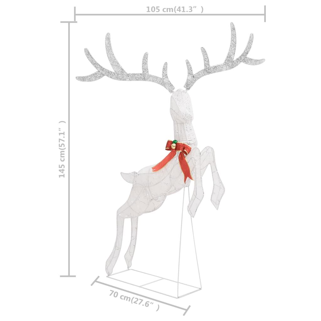Vidaxl Reno Decorativo De Navidad Blanco 120 Leds Blanco Frío_2