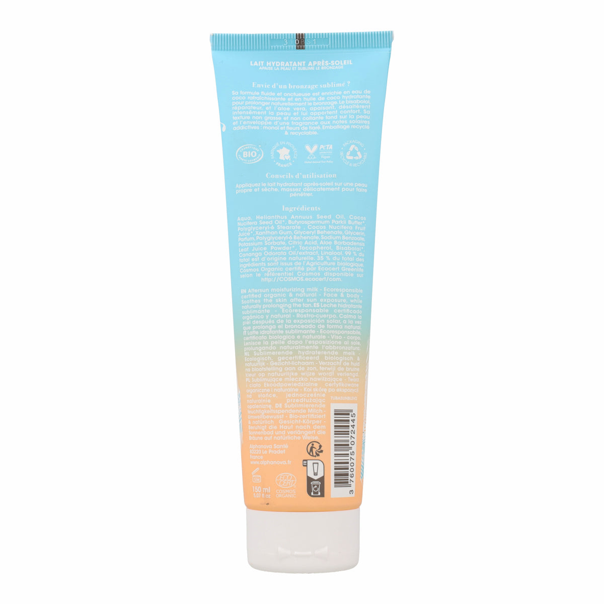 Leche hidratante sun beauty Alphanova 150ml