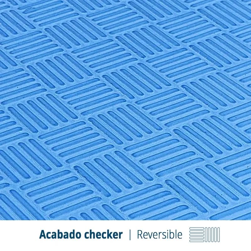 Artatami® Tatami Puzzle 1x1x20 mm Negro - Azul Pack Ahorro【4 Unidades】Gimnasios - Fitness - Pilates - Yoga_3
