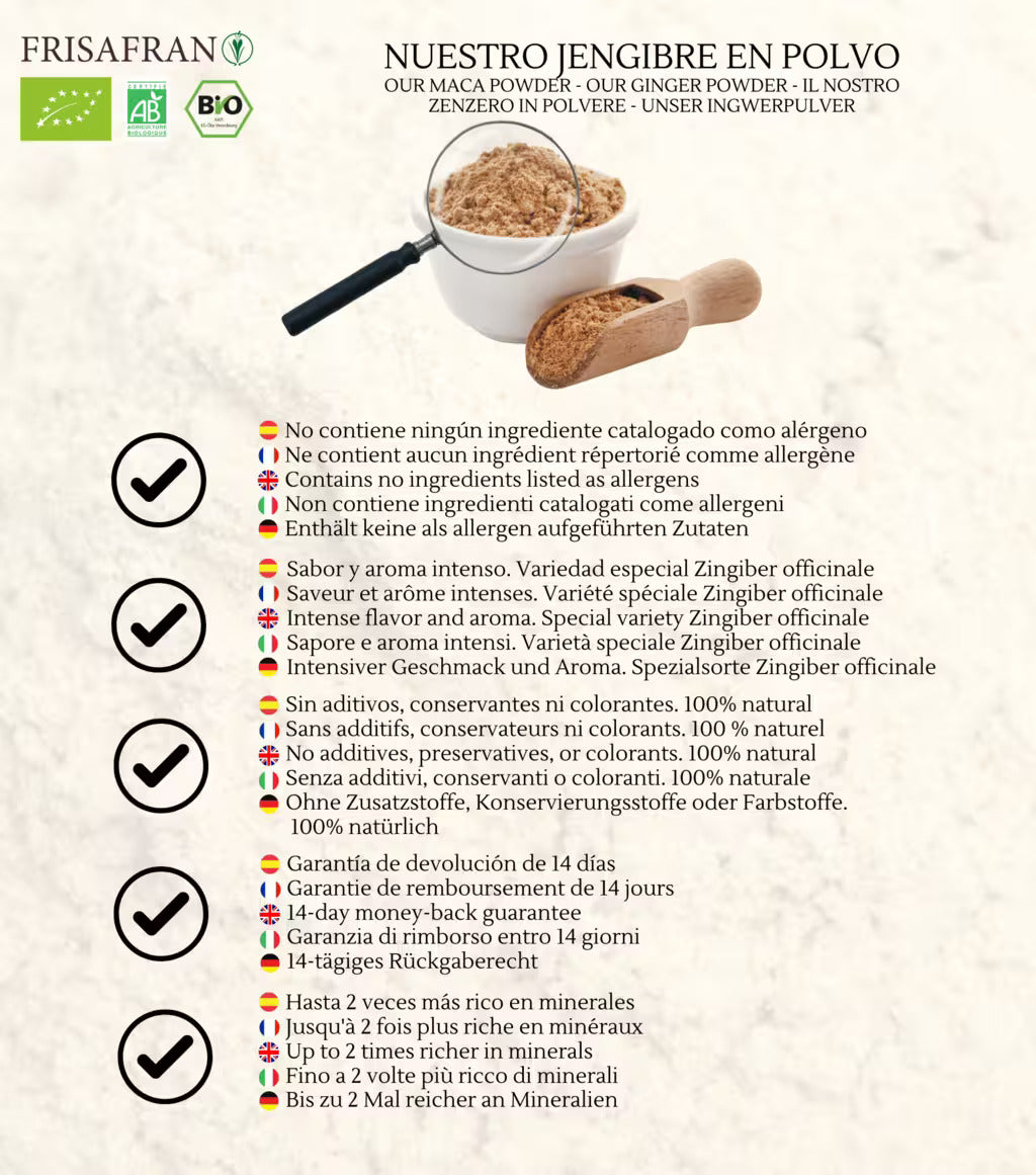 Jengibre En Polvo Ecológico | Calidad | Frisafran 1 Kg_5