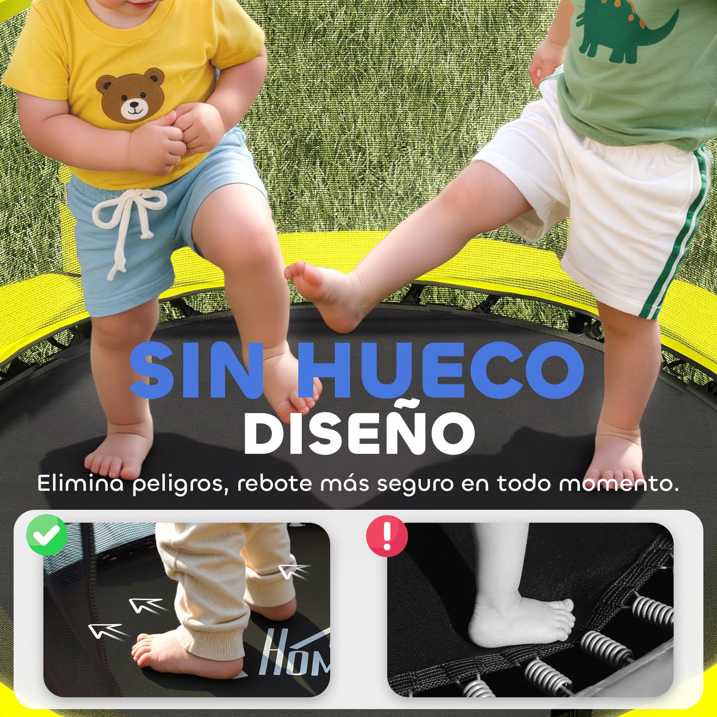 Homcom Cama Elástica Infantil Ø140 Cm_4