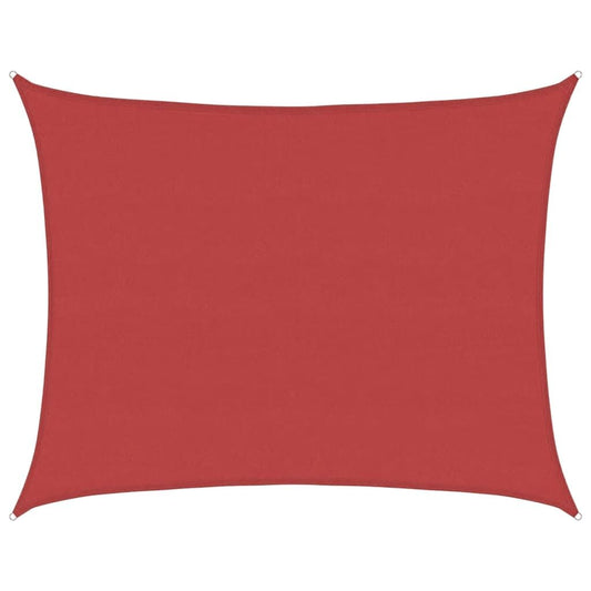 Vidaxl Toldo De Vela Hdpe Rojo 160 G/m² 6x7 M_0