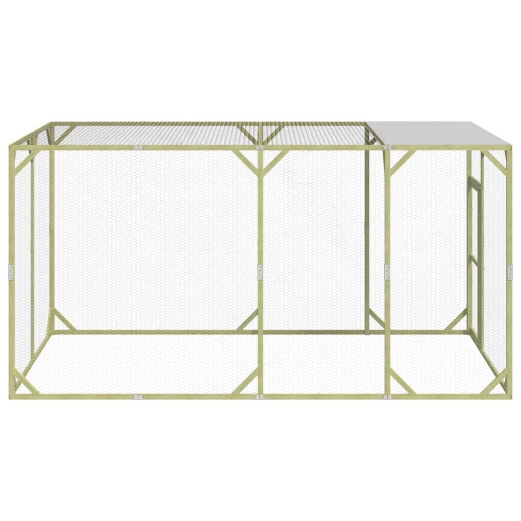 Vidaxl Gallinero Madera Maciza De Pino Impregnada 200x400x200 Cm_1