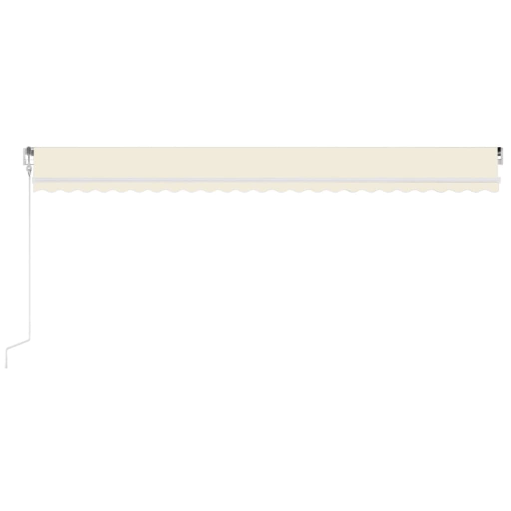 Toldo Automático Con Led Sensor De Viento Crema 600x350 Cm_2