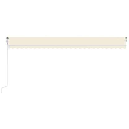 Toldo Automático Con Led Sensor De Viento Crema 600x350 Cm_2