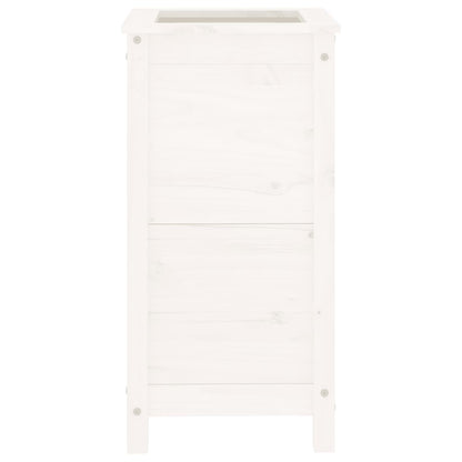Jardinera Madera Maciza De Pino Blanco 40x40x78 Cm_3