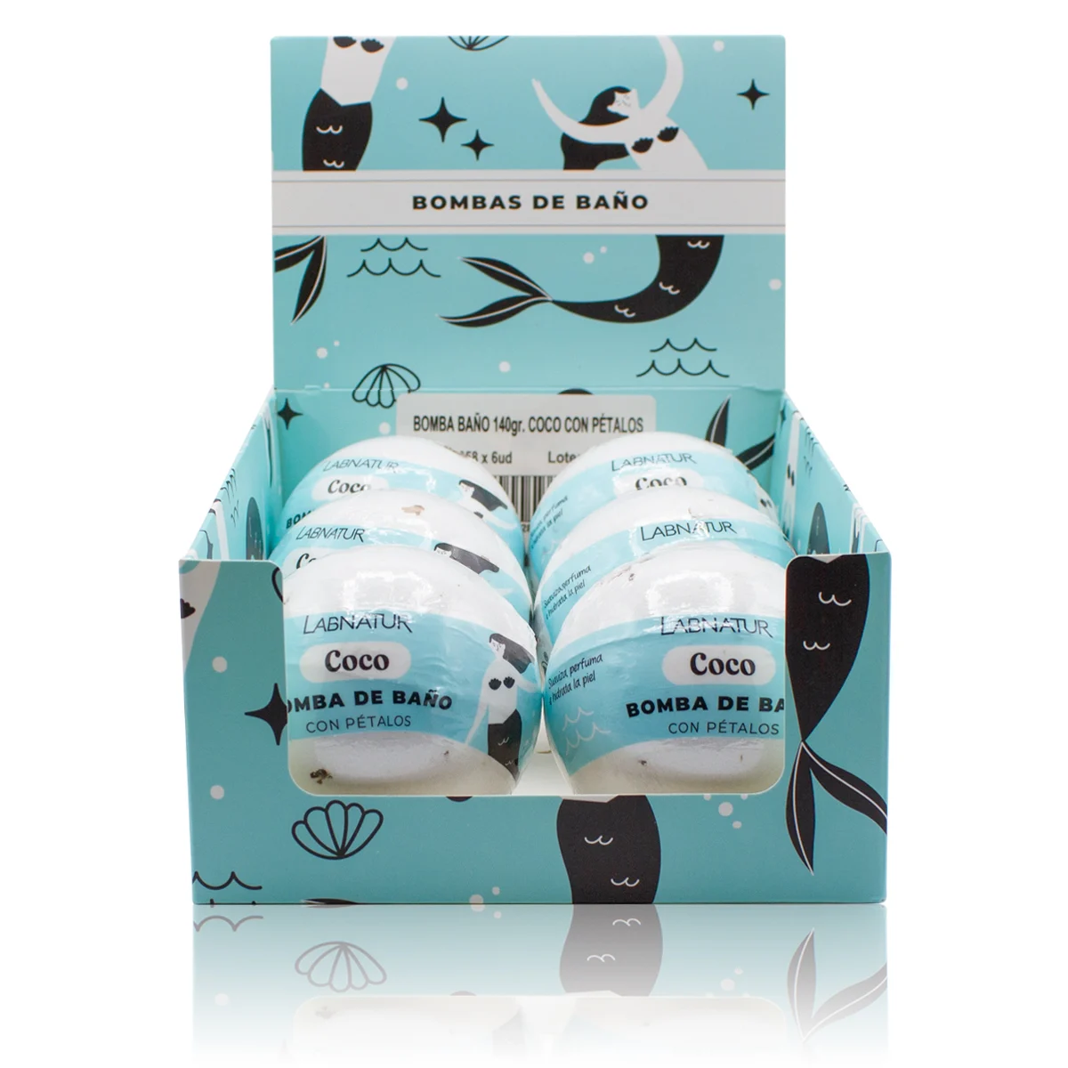 Bomba de Baño Coco con Pétalos Labnatur 140 g | Aroma Dulce y Exótico | Hidrata, Suaviza y Perfuma | Vegana_1