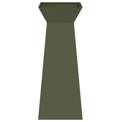 Maceta Pilar 2 Uds. Verde Oliva 40 X 40 X 100 Cm_5