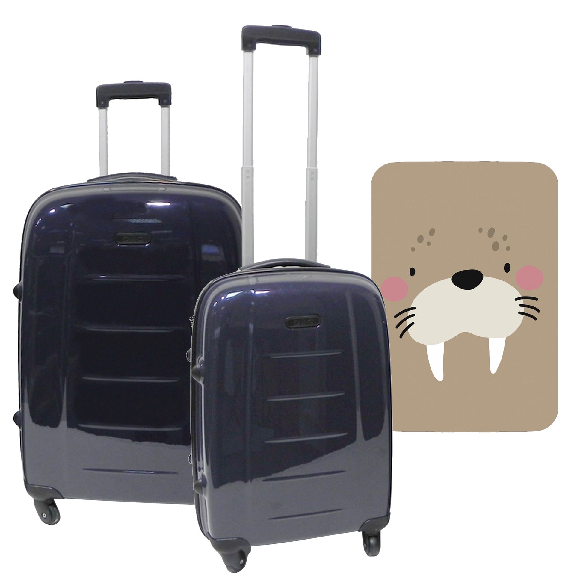 Set De 2 Maletas Trolleys Con Funda Protectora'believer'_0