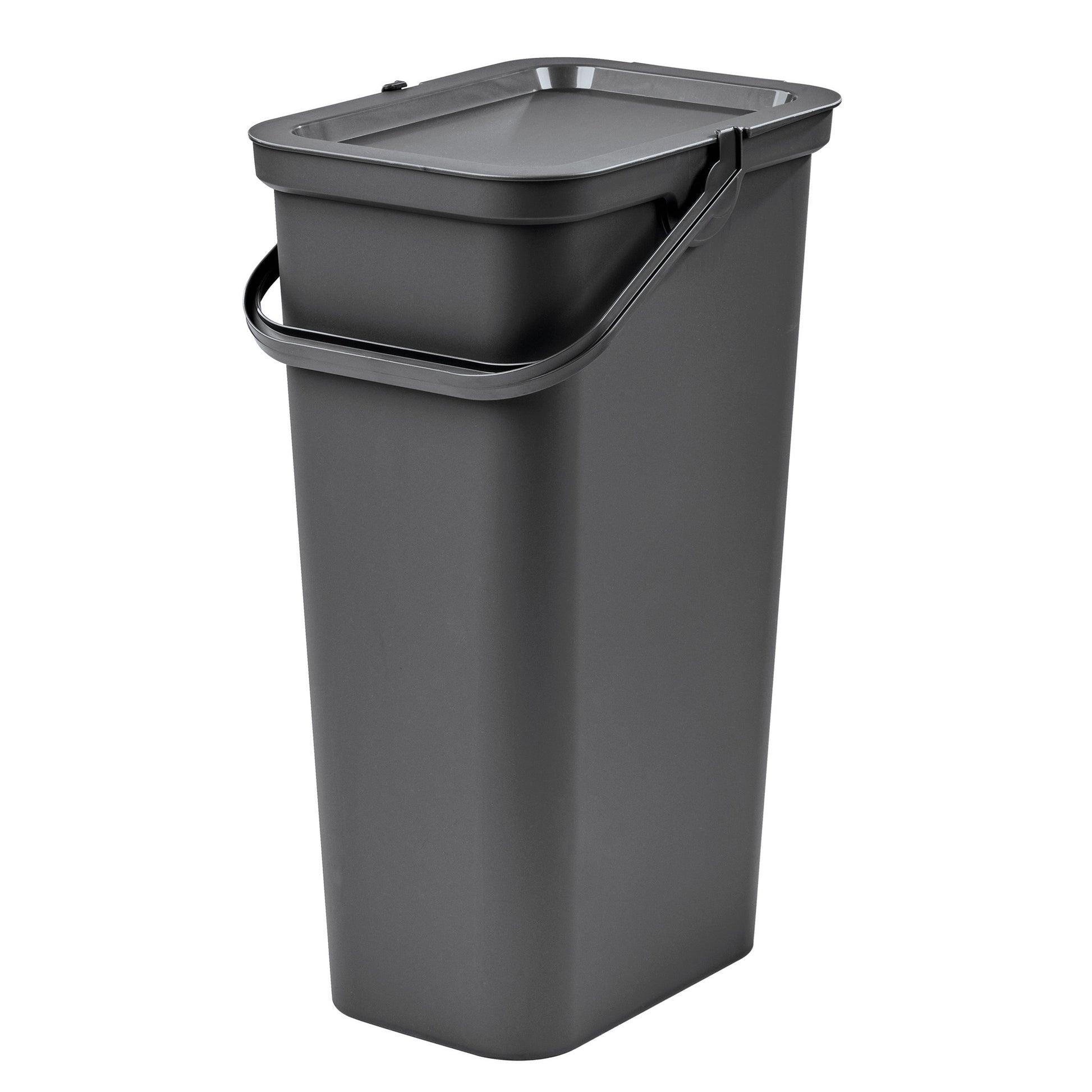 Papelera moda Con Asa 40l Grafito