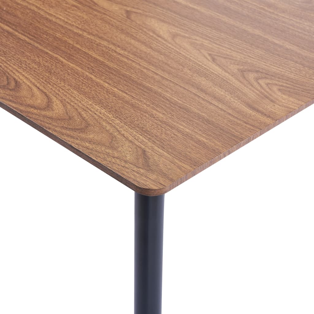 Mesa De Comedor De Mdf Marrón 120x60x75 Cm_3