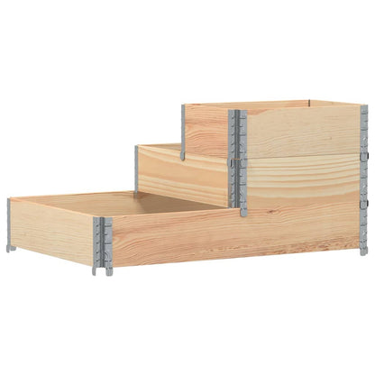 Arriate Elevado De 3 Niveles Madera Maciza De Pino 120x80 Cm_4