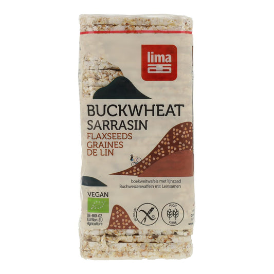 Tortitas finas de trigo sarraceno y semillas de linaza Lima 130 g