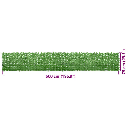 Vidaxl Toldo Para Balcón Con Hojas Verde 500x75 Cm_2