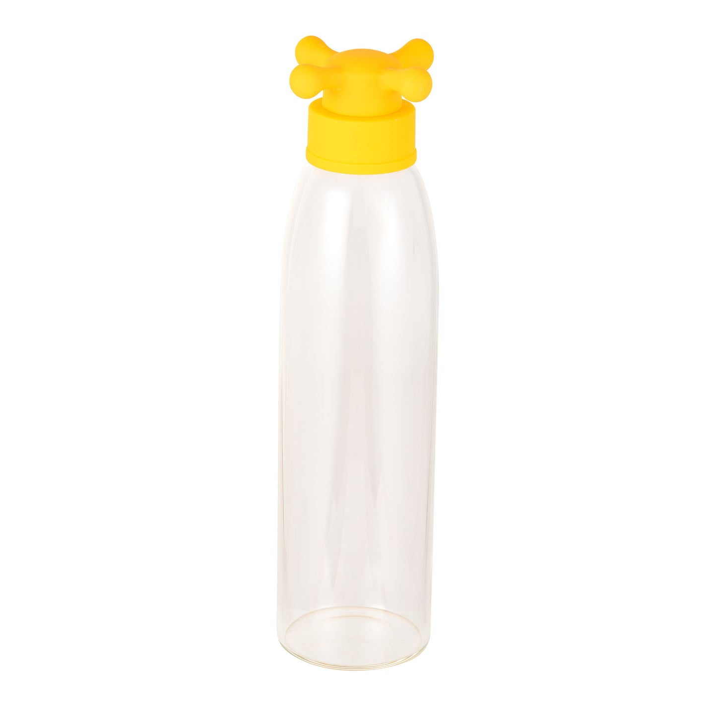 Botella De Agua 500ml Borosilicato Tapa Amarillo De Grifo Colección Rainbow_1