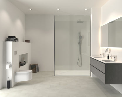 Aqua-step- All In One - Paneles De Pared A Prueba De Agua Y Panel De Sueloe  - Blanco - 6 Paneles (2,34m²)