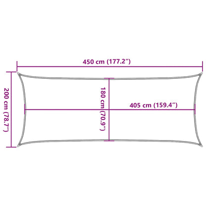 Vidaxl Toldo De Vela Hdpe Gris Taupe 160 G/m² 2x4,5 M_2