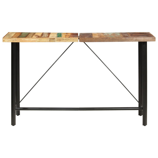Mesa Alta De Cocina De Madera Maciza Reciclada 180x70x107 Cm_0