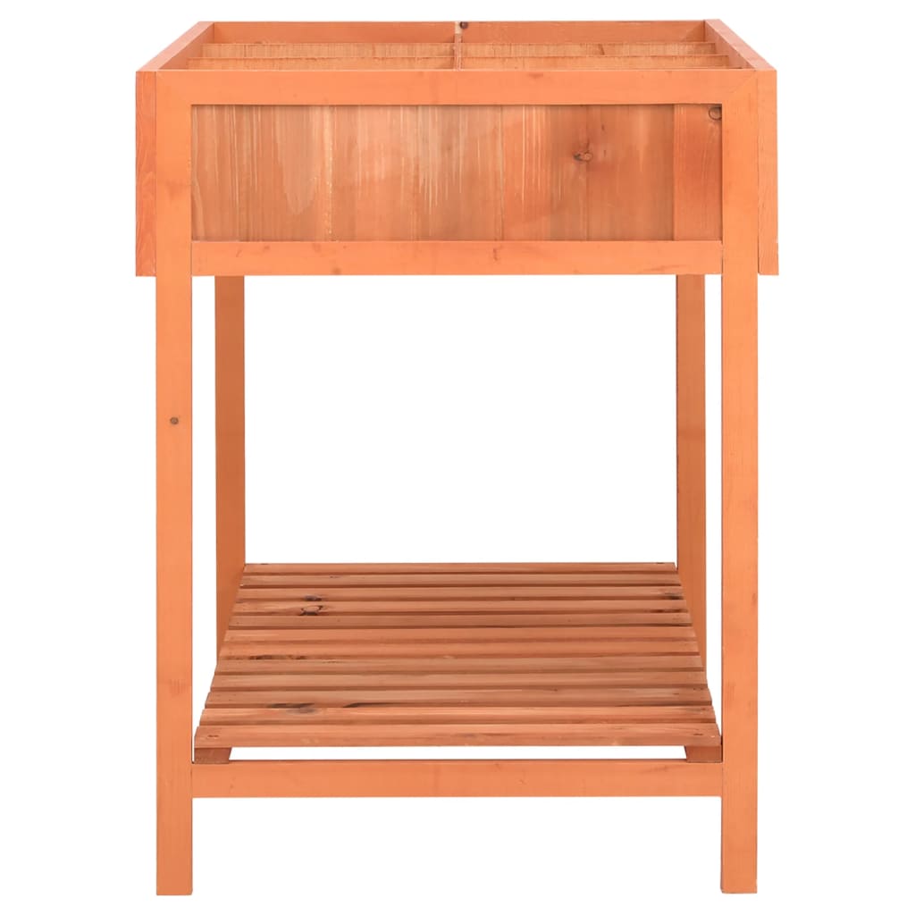 Jardinera Huerto Madera Maciza De Abeto 80x60x80 Cm_3
