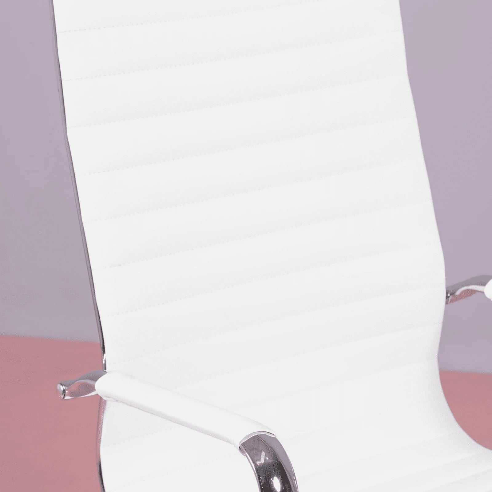 Silla De Oficina Con Respaldo Alto Tapizado En Polipiel - Alu_2