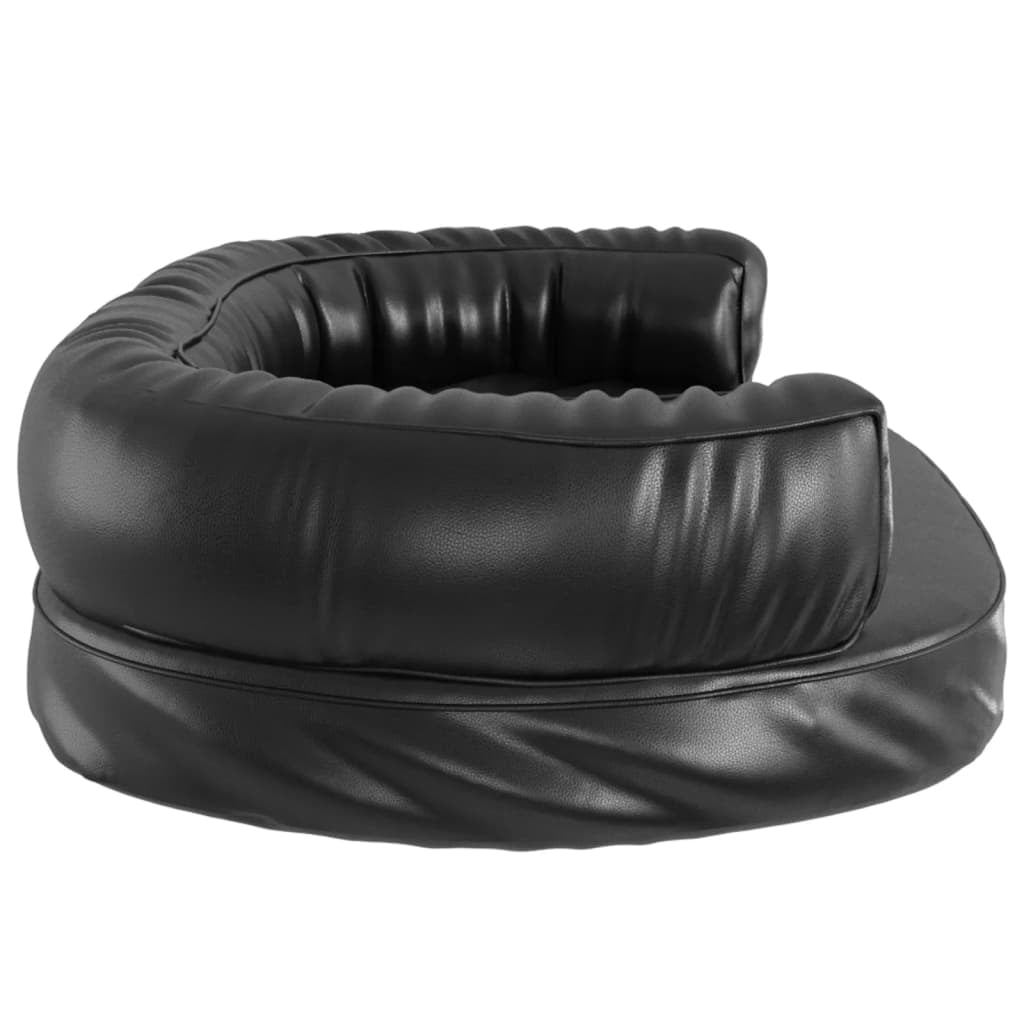 Vidaxl Cama Para Perros De Espuma Cuero Sintético Negro 75x53 Cm_4