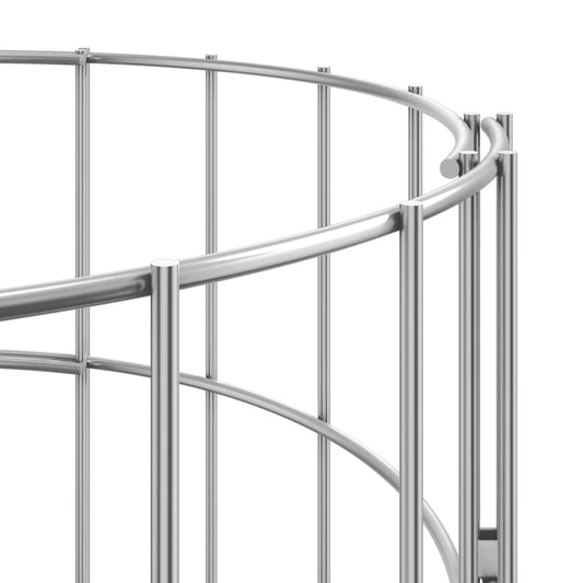 Poste Circular De Gaviones Acero Galvanizado Ø30x150 Cm / Vetonek_0