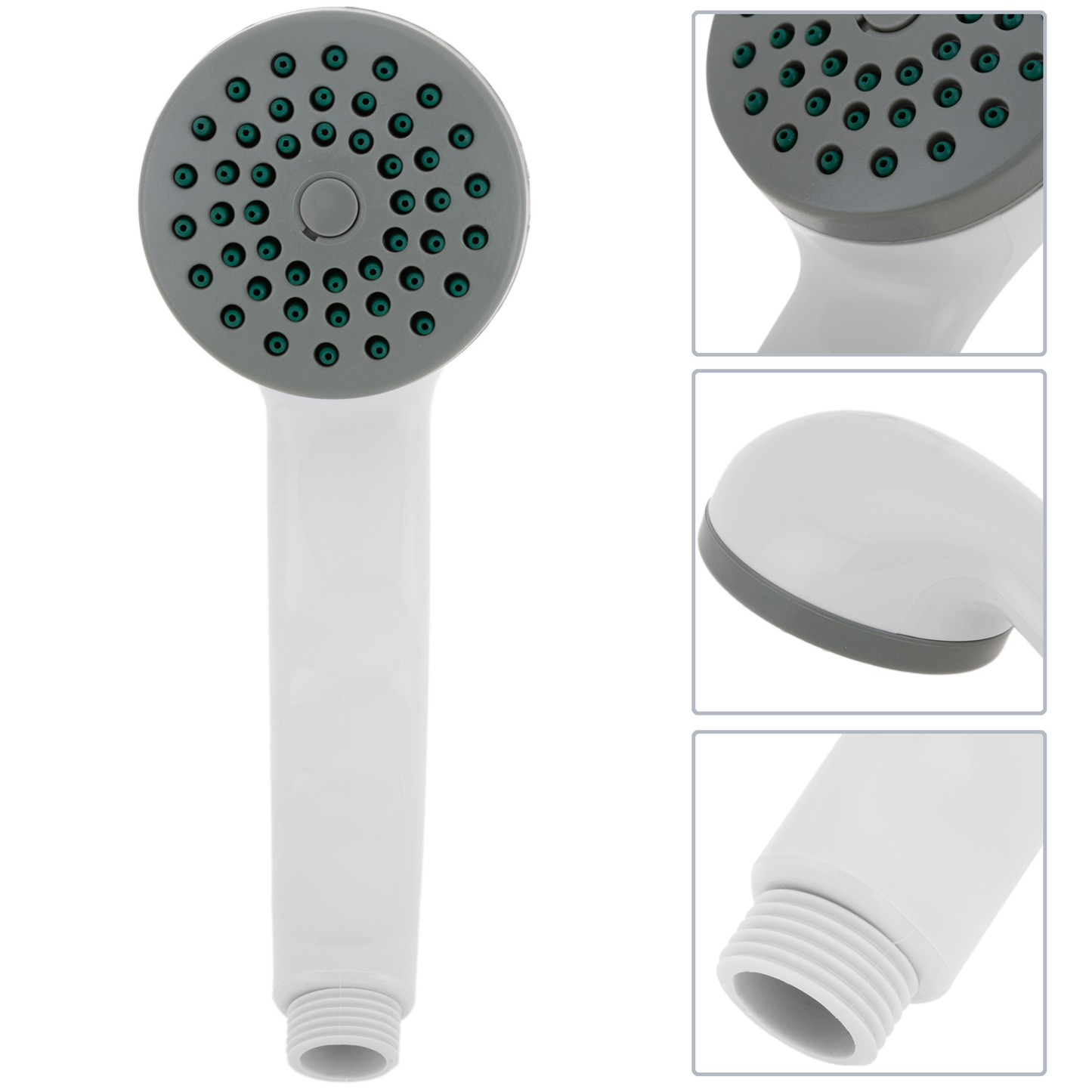 Alcachofa Móvil Para Ducha Blanco Con Sistema Antical, Ahorro De Agua Y 1 Función_1