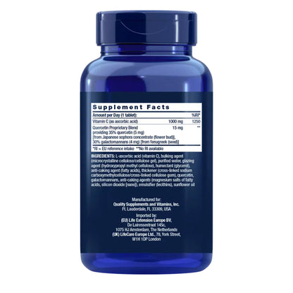 Vitamin C and Quercetin Phytosome, Life Extension 250 tabletas