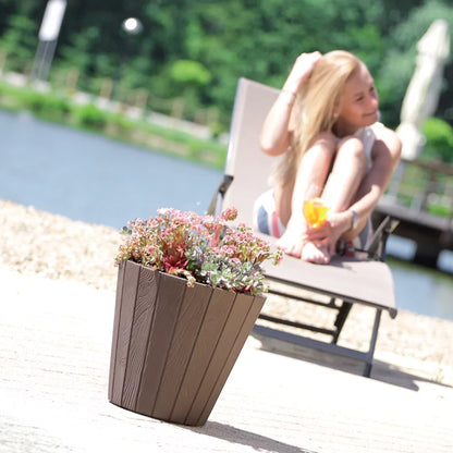 Maceta Woode 21l., Dimensiones (mm) 348x348x325, Color Blanco_4