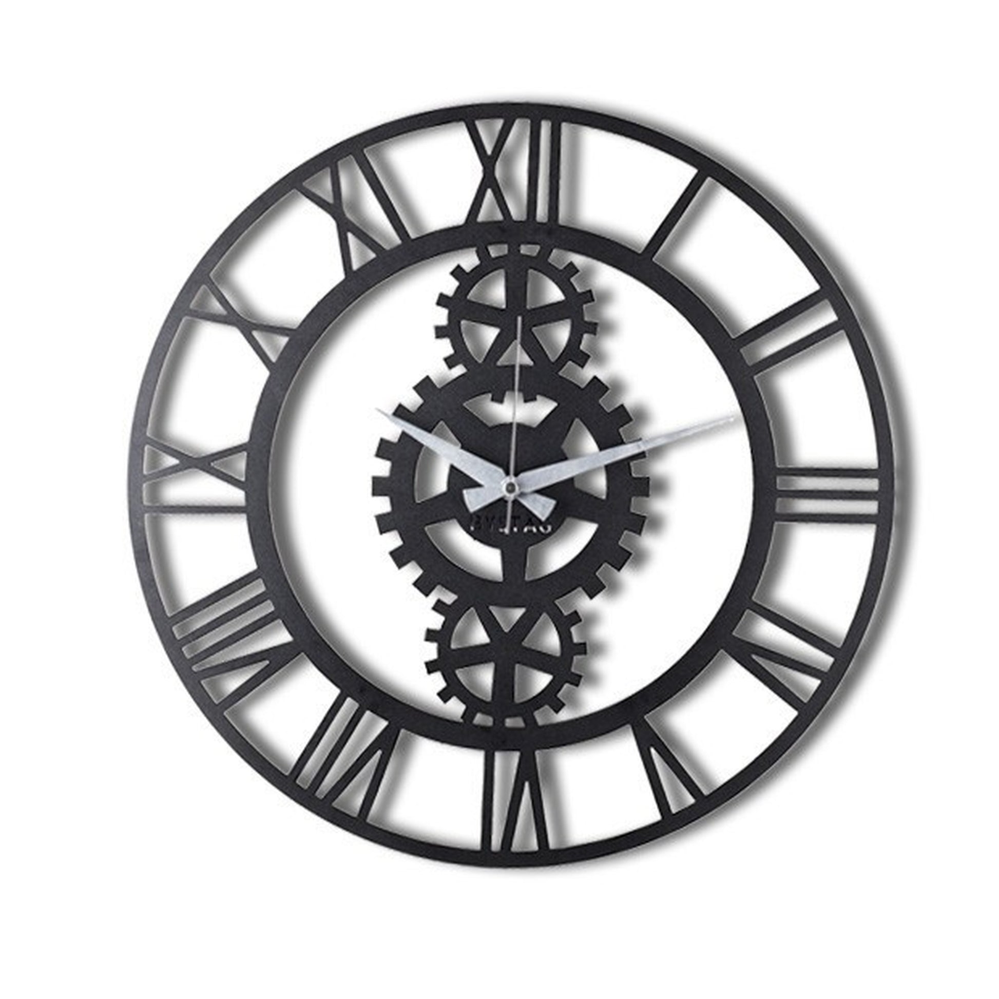 Reloj De Pared Metal Engranajes 50x50_0