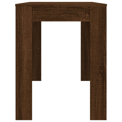 Mesa De Comedor Madera De Ingeniería Marrón Roble 120x60x76 Cm_3