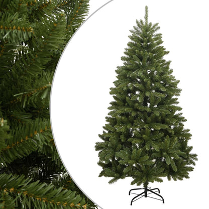 Vidaxl Árbol De Navidad Artificial Con Bisagras Y Soporte Verde 180 Cm_0