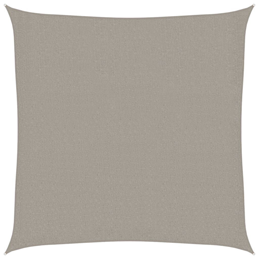Vidaxl Toldo De Vela Cuadrado Hdpe Gris Claro 160 G/m² 2x2 M_0