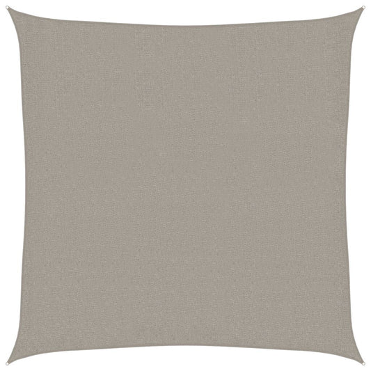Vidaxl Toldo De Vela Cuadrado Hdpe Gris Claro 160 G/m² 2x2 M_0