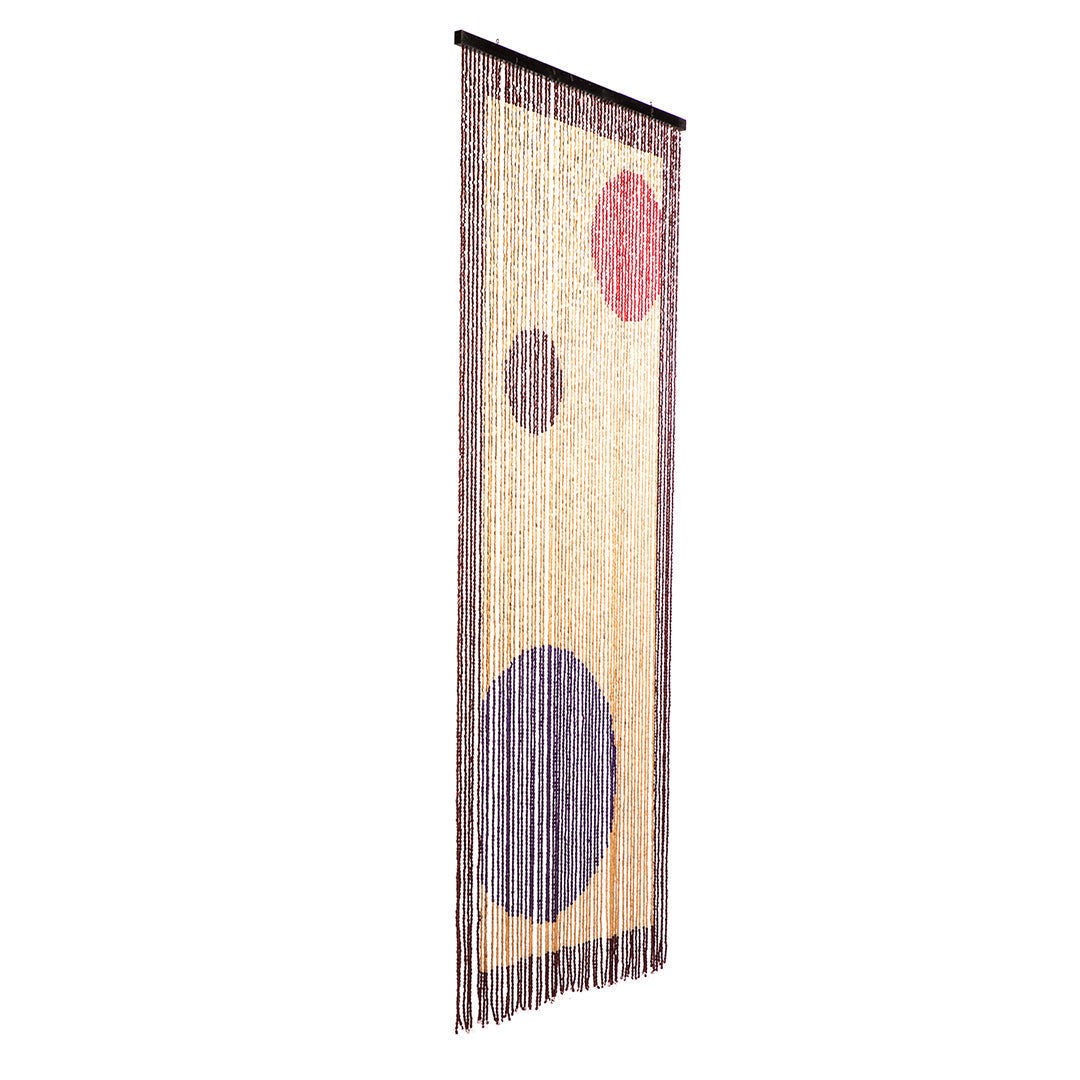 Cortina De Madera Planets: Elegancia Natural Para Tu Hogar 0,9x2 M / Multicolor_2