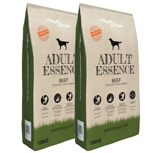 Vidaxl Comida Seca Para Perros Adult Essence Beef 2 Uds 30 Kg_0