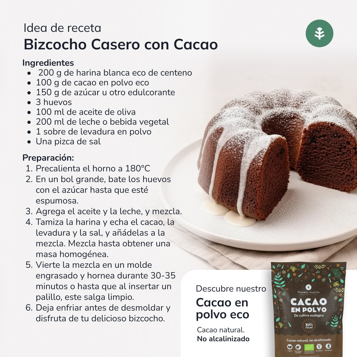 Harina Blanca de Centeno Eco Planeta Huerto 800 g