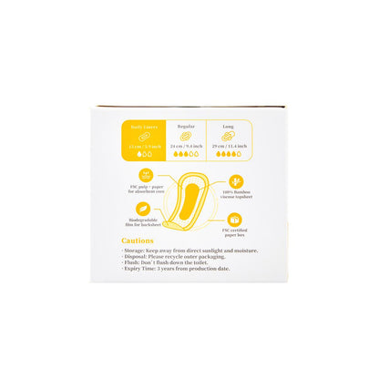 Salvaslips fibra de bambú biodegradable Ecoboom 30 uds