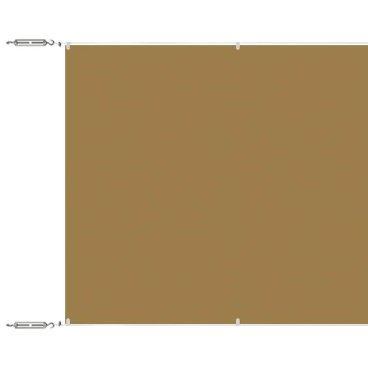 Vidaxl Toldo Vertical Beige 140x800 Cm Tela Oxford_0