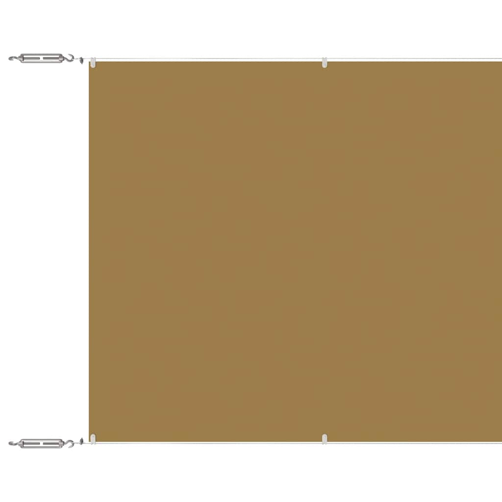 Vidaxl Toldo Vertical Beige 180x800 Cm Tela Oxford_0