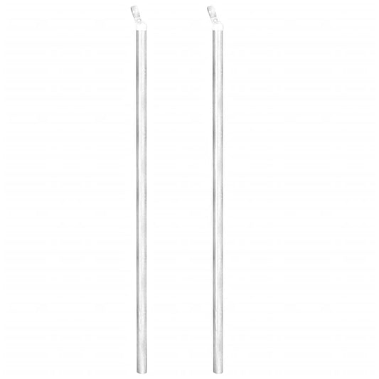 Valla Metálica Con Estacas Postes Acero Galvanizado 15x0,8 M / Vetonek_0