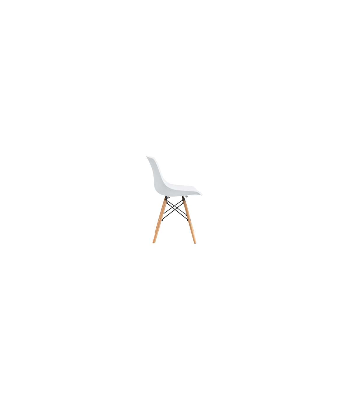 Pack De 4 Sillas Jeff Acabado Blanco, 46cm(ancho) 79cm(altura) 52cm(fondo)_4