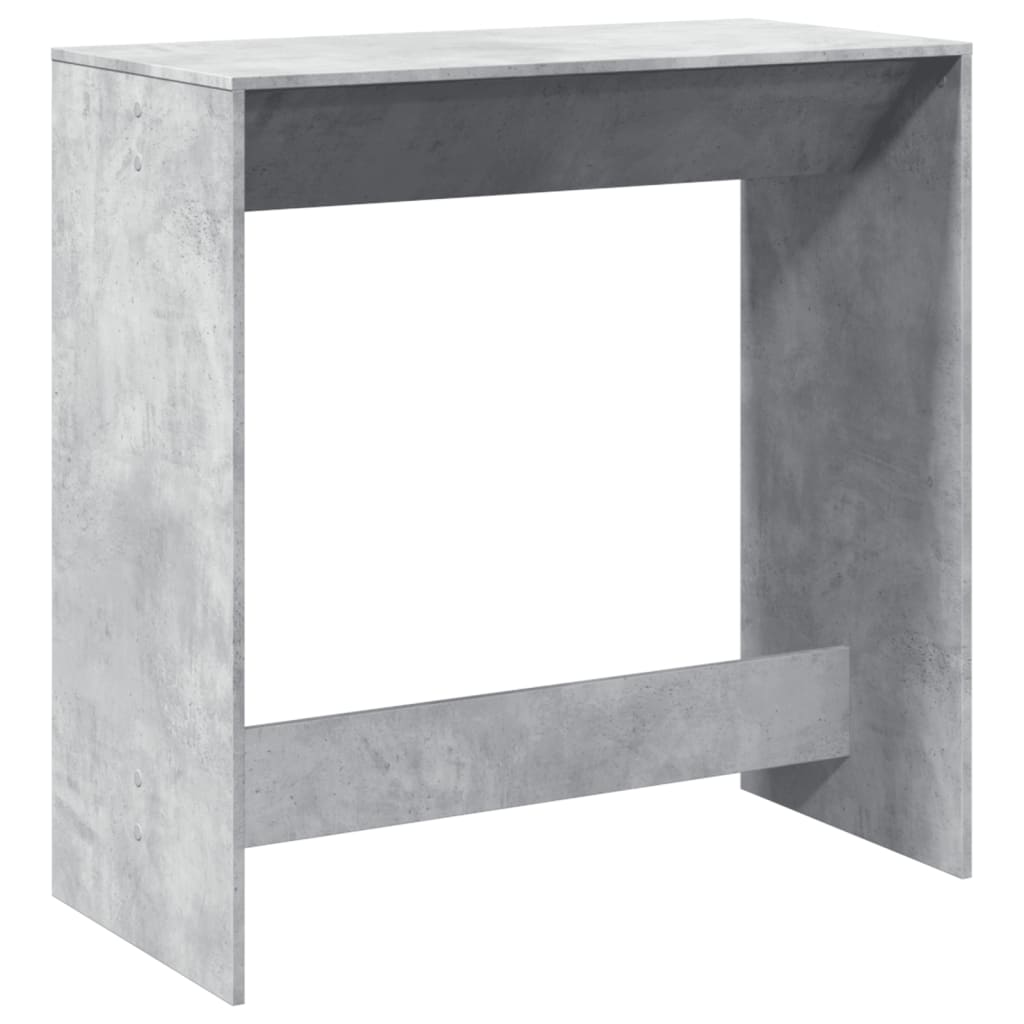 Mesa Alta De Bar Madera Ingeniería Gris Hormigón 102x50x103,5cm_4