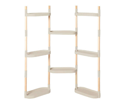 Soporte Modular Citysens De 8 Bandejas – Gris, Polipropileno 100% Reciclado Y Madera Ecológica Pefc_3
