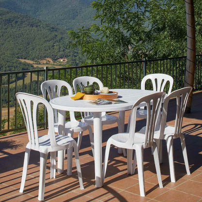 Mesa De Resina Oval Breeze Blanco 137x85x72cm O91_2