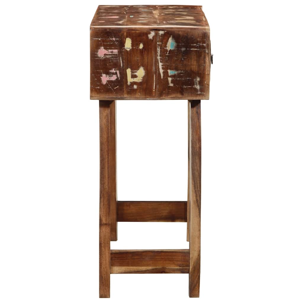 Mesa Consola Madera Maciza Reciclada 90x32x75 Cm_1
